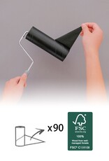 IRIS #Lint Roller Spare 6roll CCNS-6RN Black