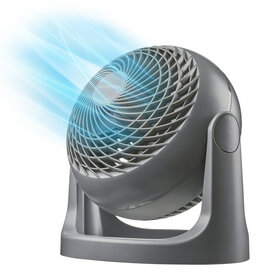 IRIS stille en krachtige tafelventilator Made in France, 23mÂ², PCF-HE18, grij