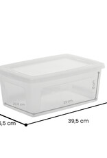 IRIS Multifunctionele Opbergdoos, Gerecycled Plastic, 11L, Pakje van 3, Doorzichtig, MCB-11