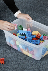 IRIS Multifunctionele Opbergdoos, Gerecycled Plastic, 11L, Pakje van 3, Doorzichtig, MCB-11