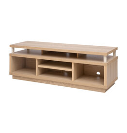 IRIS TV-meubel, TV-standaard, TV-bank, scherm tot 55 inch, OTS-125M, lichtbruin, W38 x D126 x H41,5 cm