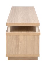 IRIS TV-meubel, TV-standaard, TV-bank, scherm tot 55 inch, OTS-125M, lichtbruin, W38 x D126 x H41,5 cm