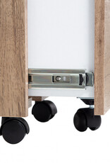 IRIS Bureauvoetstuk, Mobiele Kast, Wielen, Documenten & Dossiers, FDK-3059, Ash Brown, W46,5 x D31,2 x H59 cm
