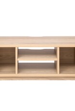 IRIS TV-meubel, TV-standaard, TV-bank, scherm tot 43 inch, OTS-100S, lichtbruin, W36 x D100 x H41,5 cm