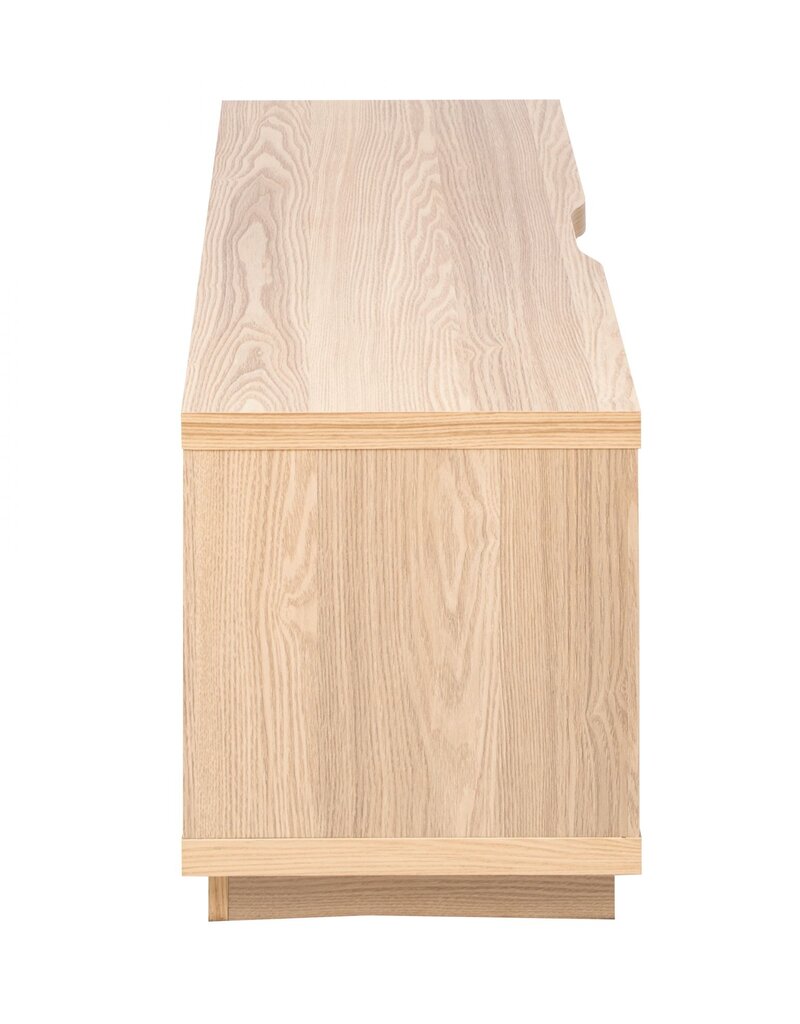 IRIS TV-meubel, TV-standaard, TV-bank, scherm tot 43 inch, OTS-100S, lichtbruin, W36 x D100 x H41,5 cm