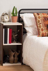 IRIS Opbergkast, boekenkast/ 2 modulaire planken, UB-6035, bruin, W29 x D34,7 x H59,4 cm