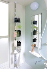 IRIS Teleskopische hoekdoucheplank, 4 manden, 190-250 cm, Ongeboord, BLT-19, Wit