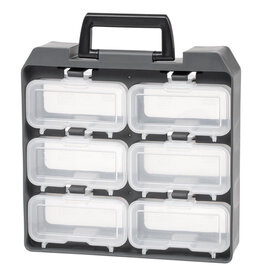 IRIS Opbergkist, Doos, Organizer, Eierdoos, UC-6W, Grijs, W7,3 x D27,8 x H28,5 cm