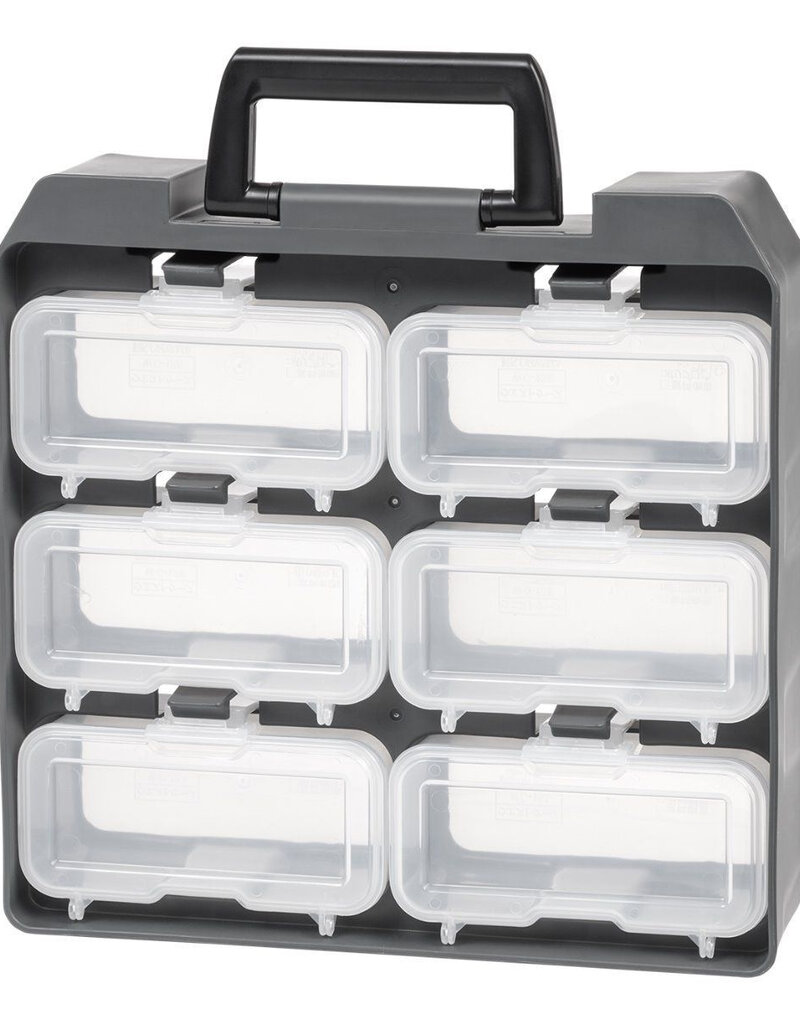 IRIS Opbergkist, Doos, Organizer, Eierdoos, UC-6W, Grijs, W7,3 x D27,8 x H28,5 cm