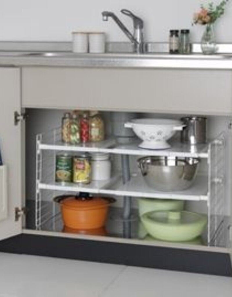 IRIS Telescopic Rack 2-tier USD-2V White