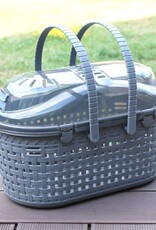 IRIS mandje / drager, optimale ventilatie, voor katten, honden, knaagdieren, MPC-450, grijs