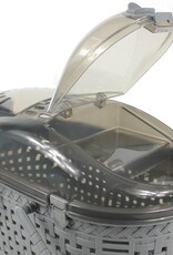 IRIS mandje / drager, optimale ventilatie, voor katten, honden, knaagdieren, MPC-450, grijs