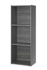 IRIS meubels, kantoorplank, boekenkast, modulair, massief model, CX-3FN, grijs eik, W29,7 x D42 x H102,9 cm