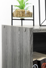 IRIS meubels, kantoorplank, boekenkast, modulair, massief model, CX-3FN, grijs eik, W29,7 x D42 x H102,9 cm