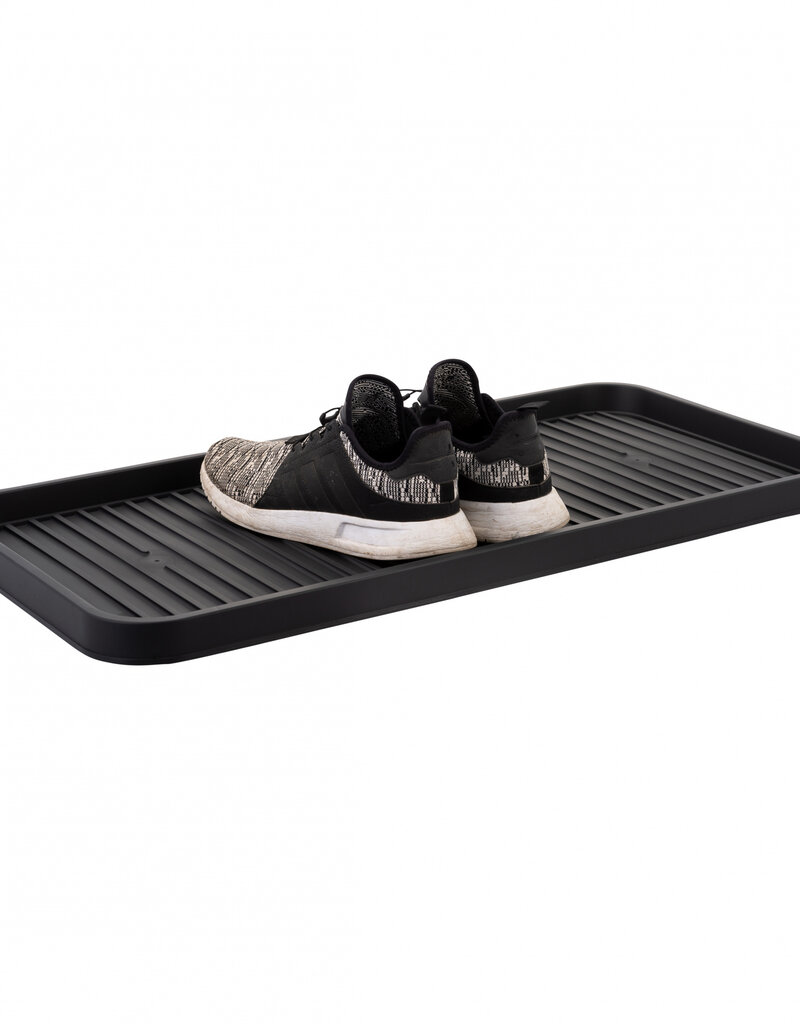 IRIS Tray, Tray, Set van 2 schoendraners, maat L-SHT-L, Zwart, W76 x D38 x H2,5 cm