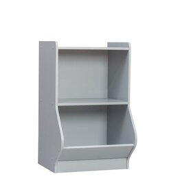 IRIS meubels, speelgoedplank, kinderkast, boekenkast, KSB-2, grijs, W38,8 x D41,4 x H67,5 cm