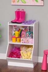 IRIS meubels, speelgoedplank, kinderkast, boekenkast, KSB-2, grijs, W38,8 x D41,4 x H67,5 cm