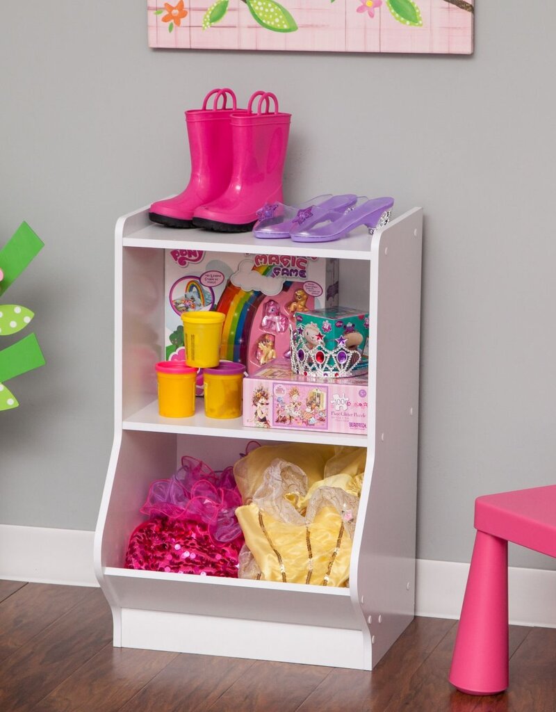 IRIS meubels, speelgoedplank, kinderkast, boekenkast, KSB-2, grijs, W38,8 x D41,4 x H67,5 cm