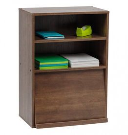 IRIS opbergkast met deuren, 2 modulaire compartimenten, CHR-1, bruin