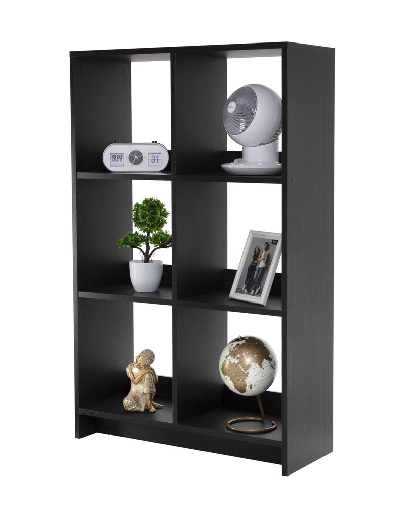IRIS #FS]Wood Open Shelf WOS-6 Bk.Oak