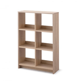 IRIS furniture, 6 storage shelves, bookcase, modular, WOS-6, light brown, W26.5 x D68.9 x H109.4 cm