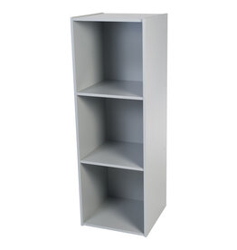 IRIS Kindermeubels, boekenkast, speelgoedorganisator, KCX-3 - grijs, W35,4 x D35,1 x H104,4 cm