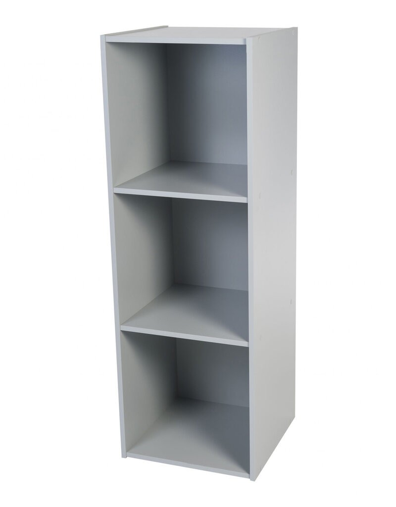 IRIS Kindermeubels, boekenkast, speelgoedorganisator, KCX-3 - grijs, W35,4 x D35,1 x H104,4 cm