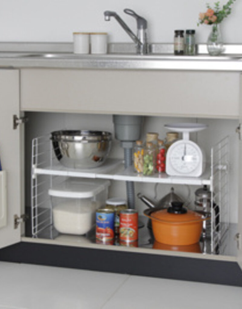 IRIS Telescopic Rack 1-tier USD-1V White