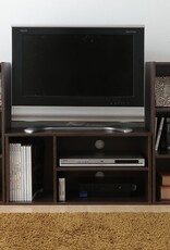 IRIS TV-meubel, TV-meubel, TV-bank met scherm tot 43 inch, MDB-3S-Brown, W29 x D73,2 x H36,6 cm