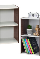 IRIS 2-plank opslagboekenkast, set van 2 accentmeubels, UB-6035, Bruin