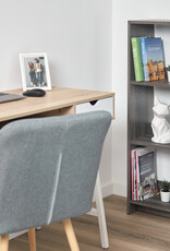 IRIS meubels, 6 opbergplanken, boekenkast, modulair, WOS-6, grijs eik, W26,5 x D68,9 x H109,4 cm