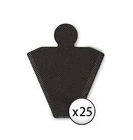 IRIS pack of 25 dust filters, disposable filters, CF-FT1, black