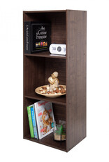IRIS meubels, kantoorplank, boekenkast, modulair, massief, CX-3FN, bruin, W29,7 x D42 x H102,9 cm