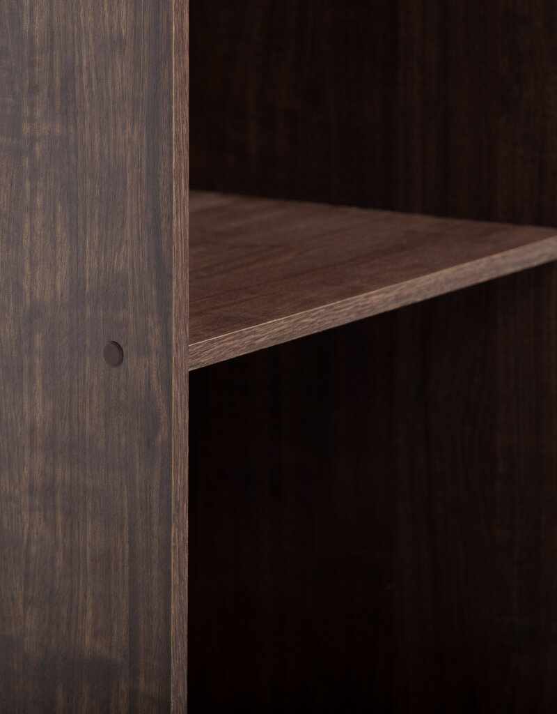 IRIS meubels, kantoorplank, boekenkast, modulair, massief, CX-3FN, bruin, W29,7 x D42 x H102,9 cm