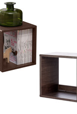 IRIS boekenkast, set van 2 accentmeubels, opbergplanken, QR-34, bruin