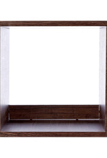 IRIS boekenkast, set van 2 accentmeubels, opbergplanken, QR-34, bruin