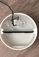 IRIS 1,2 L kattenwaterfontein, inclusief koolstoffilter, voor hond en kat, huisdierwaterfontein, PWF-200, grijs