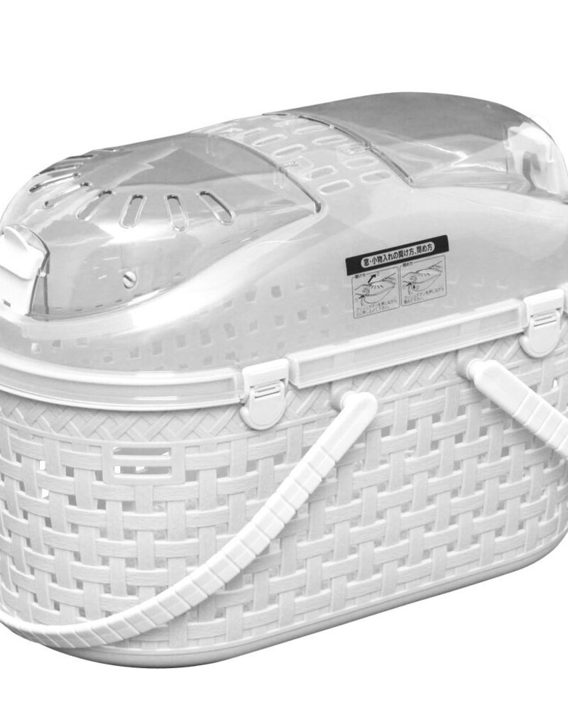 IRIS Mandje / Koffer, Optimale ventilatie, voor katten, honden, knaagdieren, MPC-450, Wit