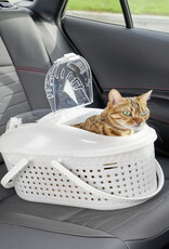 IRIS Mandje / Koffer, Optimale ventilatie, voor katten, honden, knaagdieren, MPC-450, Wit