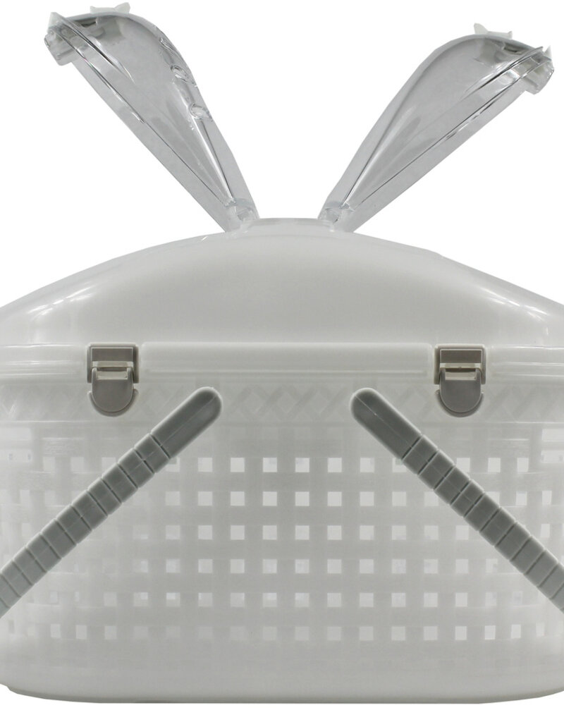 IRIS Mandje / Koffer, Optimale ventilatie, voor katten, honden, knaagdieren, MPC-450, Wit