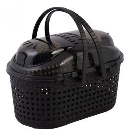 IRIS basket/crate, optimal ventilation, for cats, dogs, rodents, MPC-450, Black