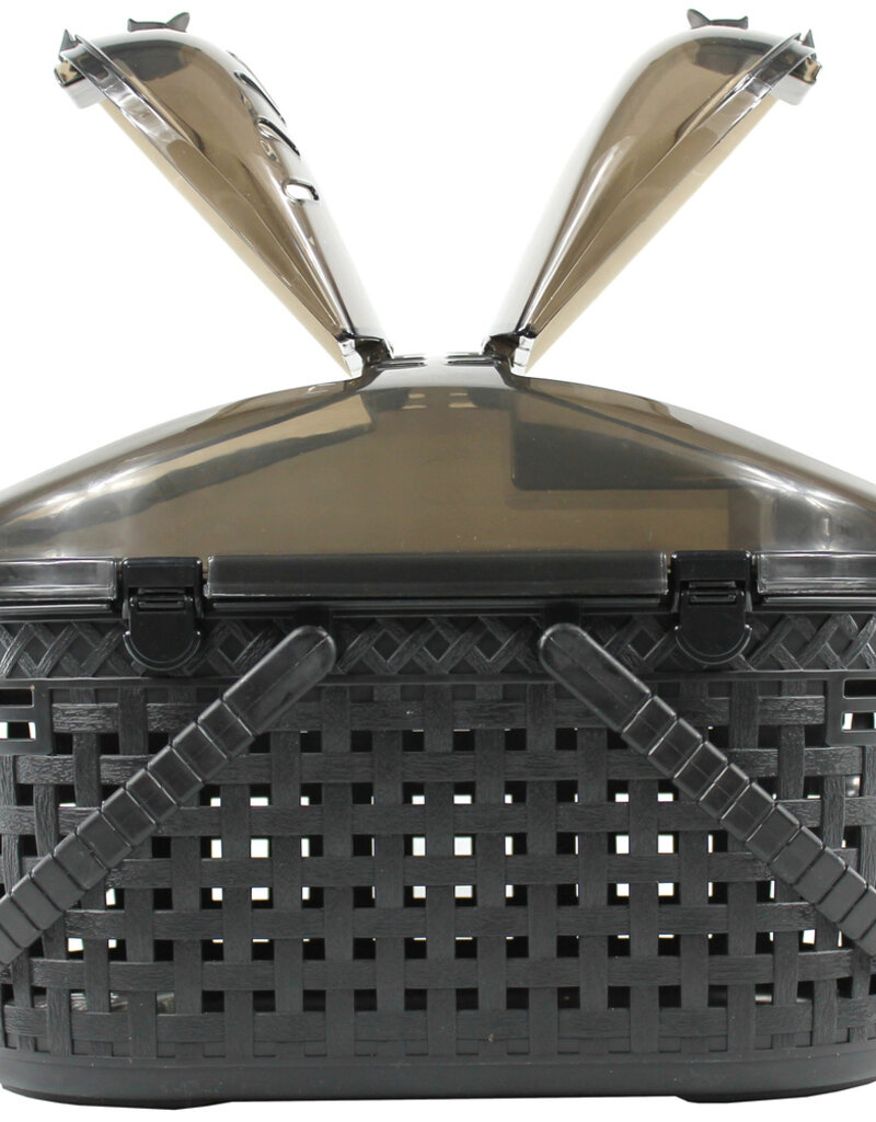 IRIS mand/bench, optimale ventilatie, voor katten, honden, knaagdieren, MPC-450, Zwart