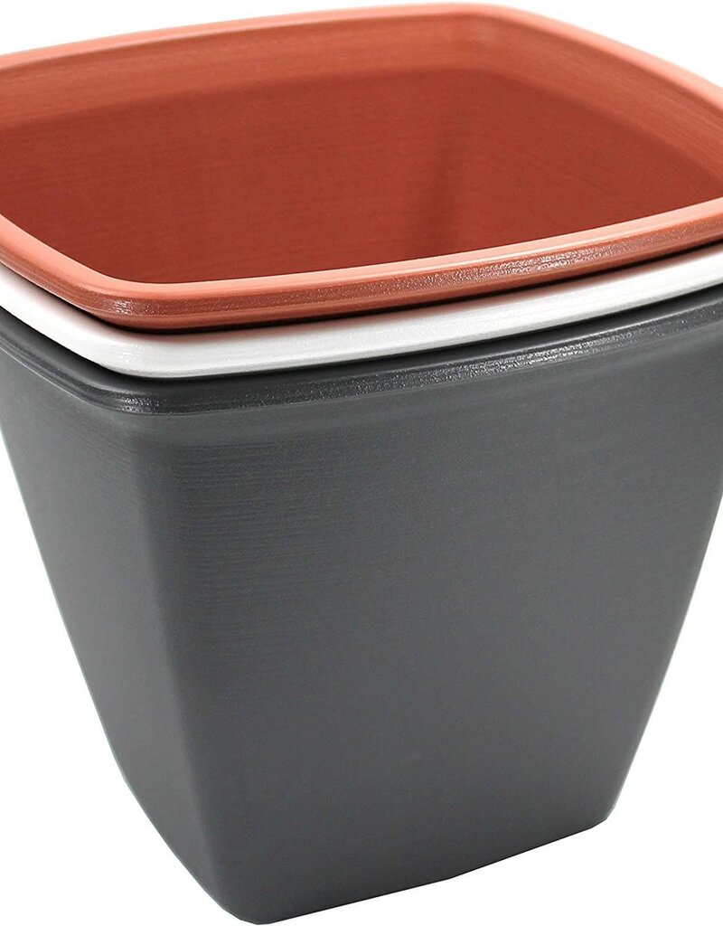 IRIS Square Plant Pot 360 Brown