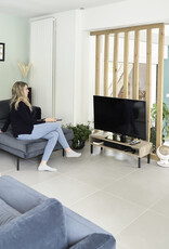 IRIS TV-standaard voor schermen tot 40 inch, WAB 950, asbruin, W95 x D35,5 x H30 cm