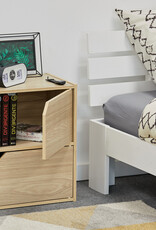 IRIS accentkast, set van 2 houten opslagplanken, MDB-2D, lichtbruin