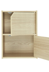 IRIS accentkast, set van 2 houten opslagplanken, MDB-2D, lichtbruin