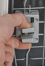 IRIS hondentransportdoos, solide, kom inbegrepen, maximaal 5 kg, ATC-460, grijs