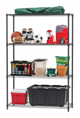 IRIS #Metal Rack 1200 4-Tier Black MR-WT4-B