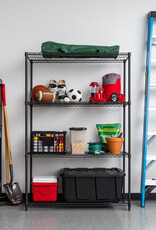 IRIS #Metal Rack 1200 4-Tier Black MR-WT4-B