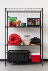 IRIS #Metal Rack 1200 4-Tier Black MR-WT4-B